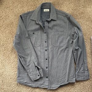 Taylor Stitch Herringbone Gray Shirt